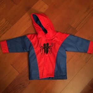 Spider-Man raincoat, 2T